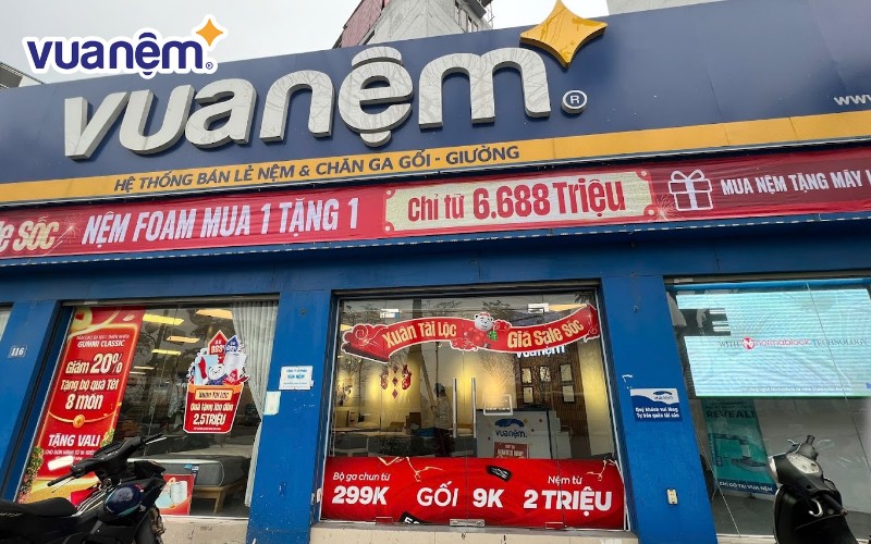 Mua nệm bông ép đa dạng kích thước, đến ngay Vua Nệm