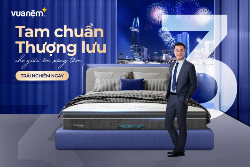 Nệm lò xo Dunlopillo đẳng cấp thượng lưu