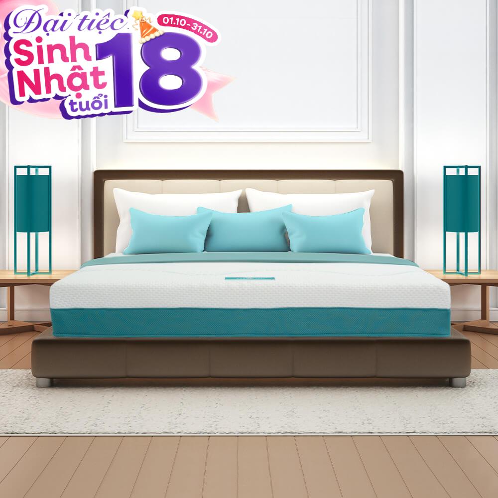 Nệm foam Nhật Bản Aeroflow Wave massage toàn diện dày 20cm