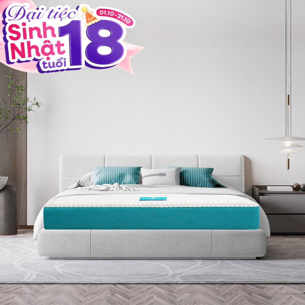 Nệm foam Nhật Bản Aeroflow Fit Plus kháng khuẩn dày 20cm