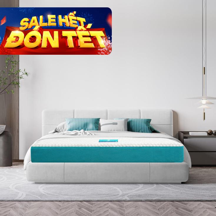 Nệm foam Nhật Bản Aeroflow Fit Plus kháng khuẩn dày 20cm