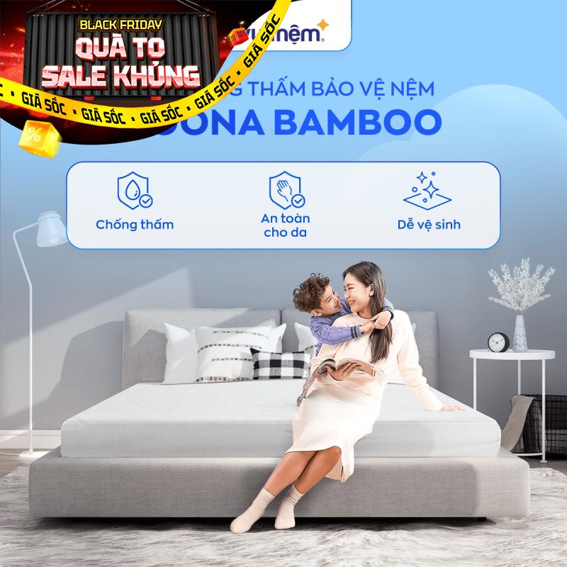 Bảo vệ nệm Doona Bamboo chống bụi bẩn, thoáng khí