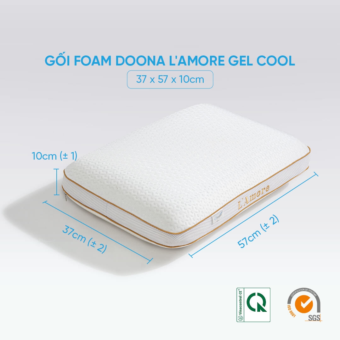 Gối memory foam Doona L'amore Cool Gel