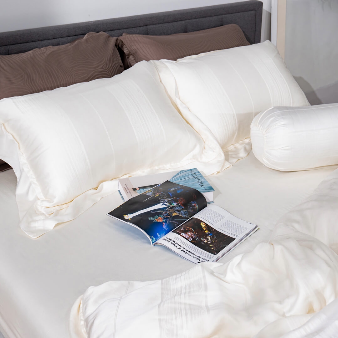 Bộ chăn ga Lụa tencel cao cấp Amando Lagom 5 chi tiết