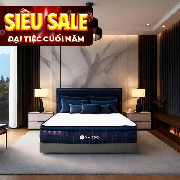 Nệm lò xo Amando Innovation 7 vùng linh hoạt dày 30cm