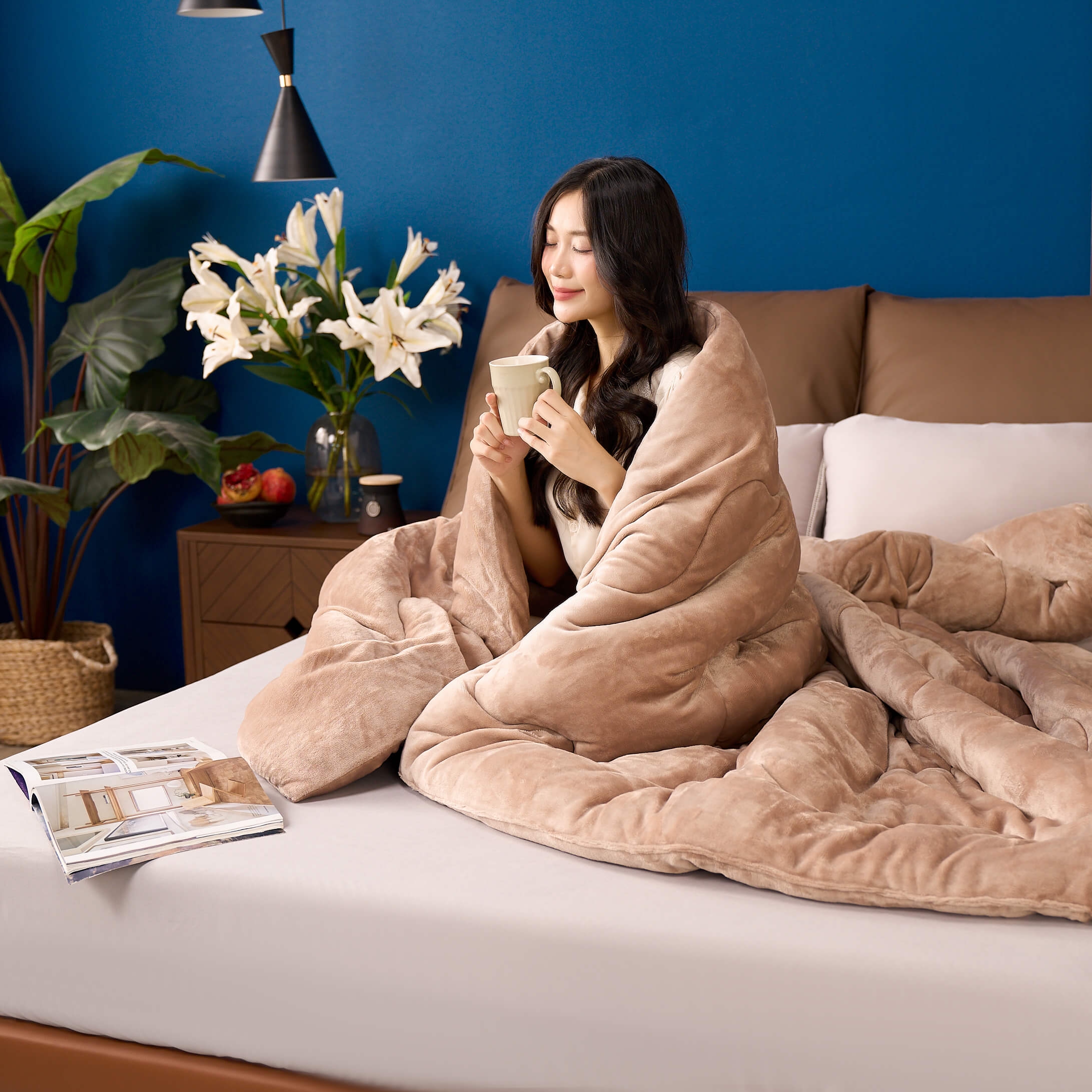 Chăn đông nhung tuyết giữ ấm Amando Warm (SS25)