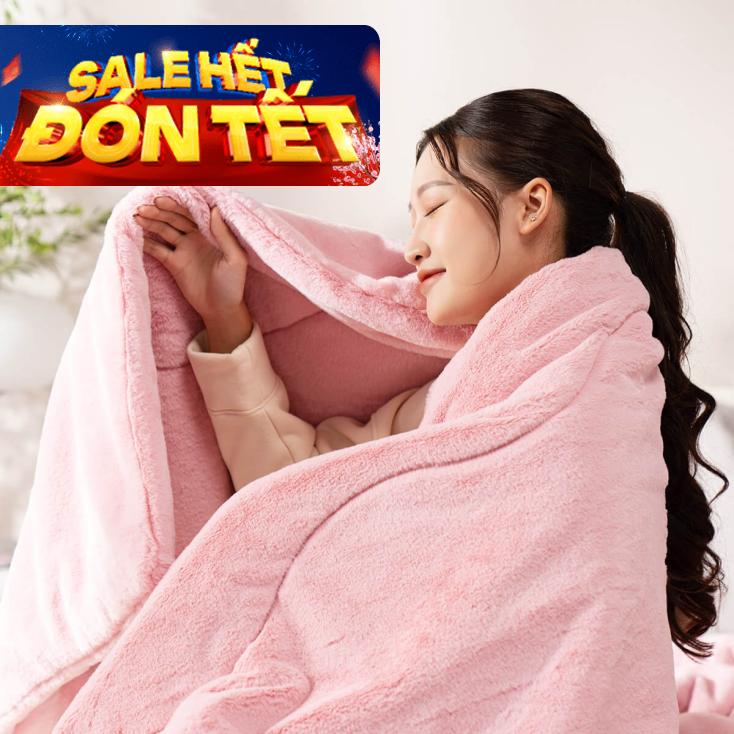 Chăn đông lông chồn cao cấp giữ ấm Amando Warm
