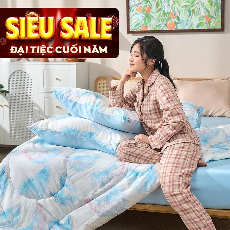 Bộ ga chun sợi gỗ thiên nhiên tencel Amando Aleena 5 chi tiết