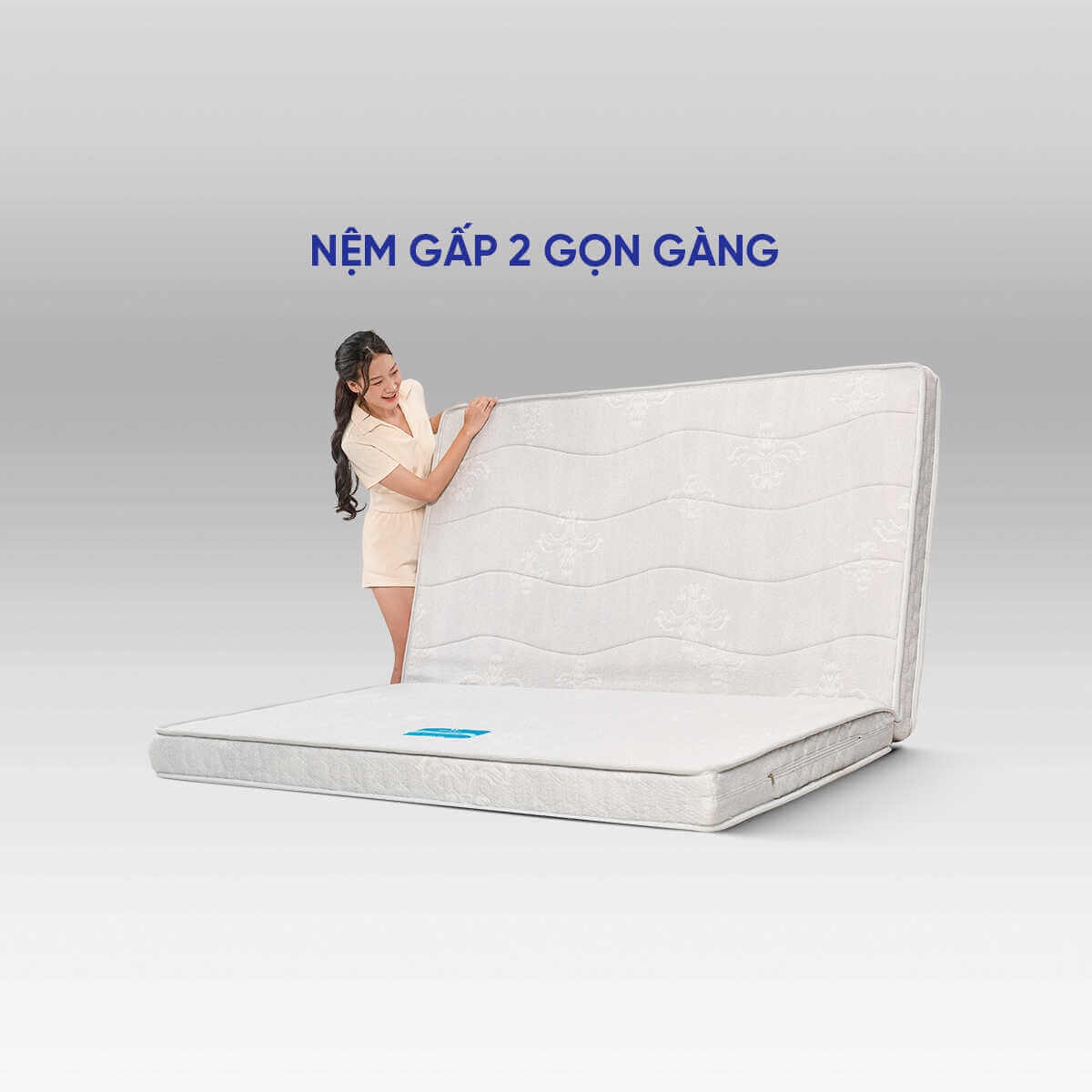 Thiết kế gấp 2 của nệm bông ép