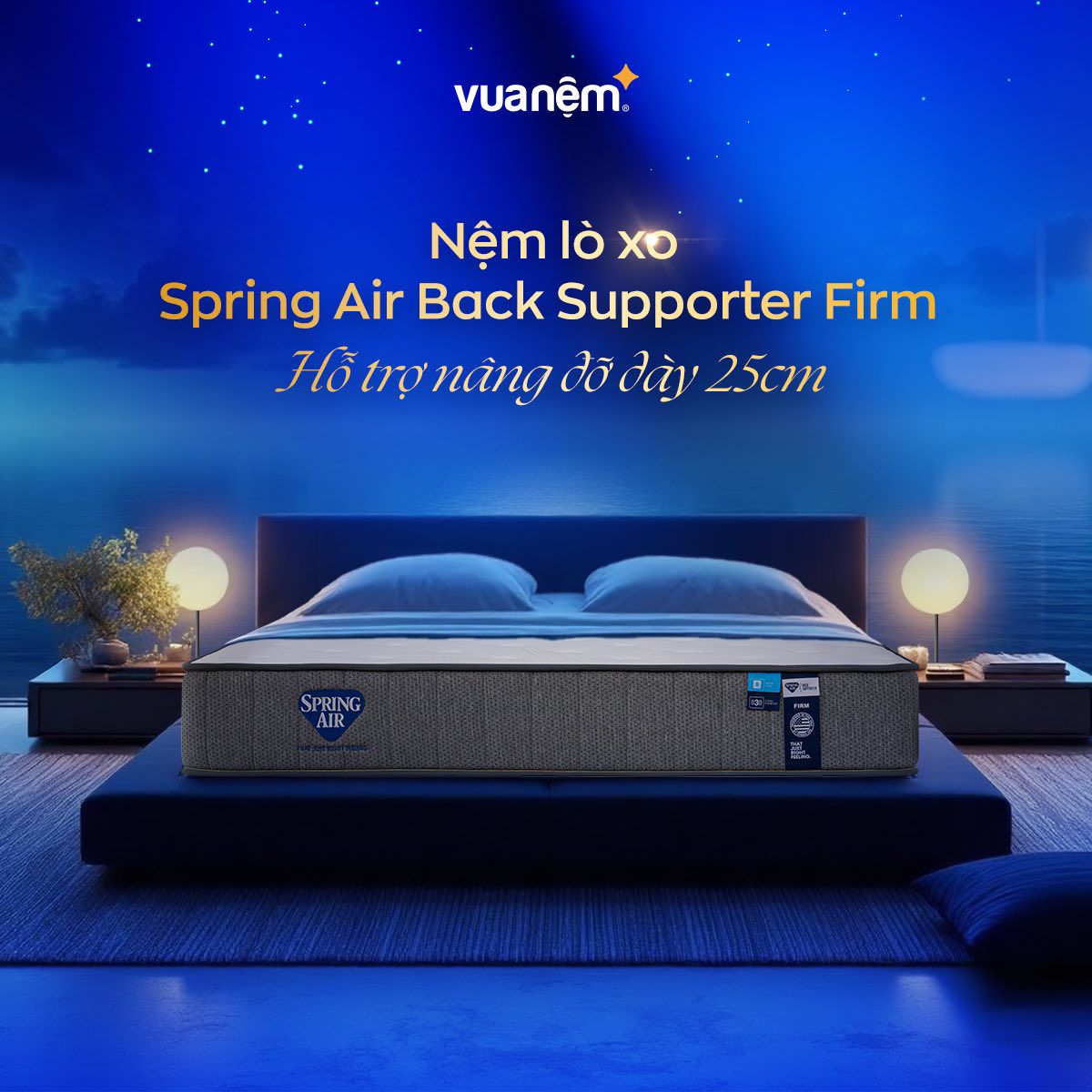 Nệm lò xo Spring Air Back Supporter Firm