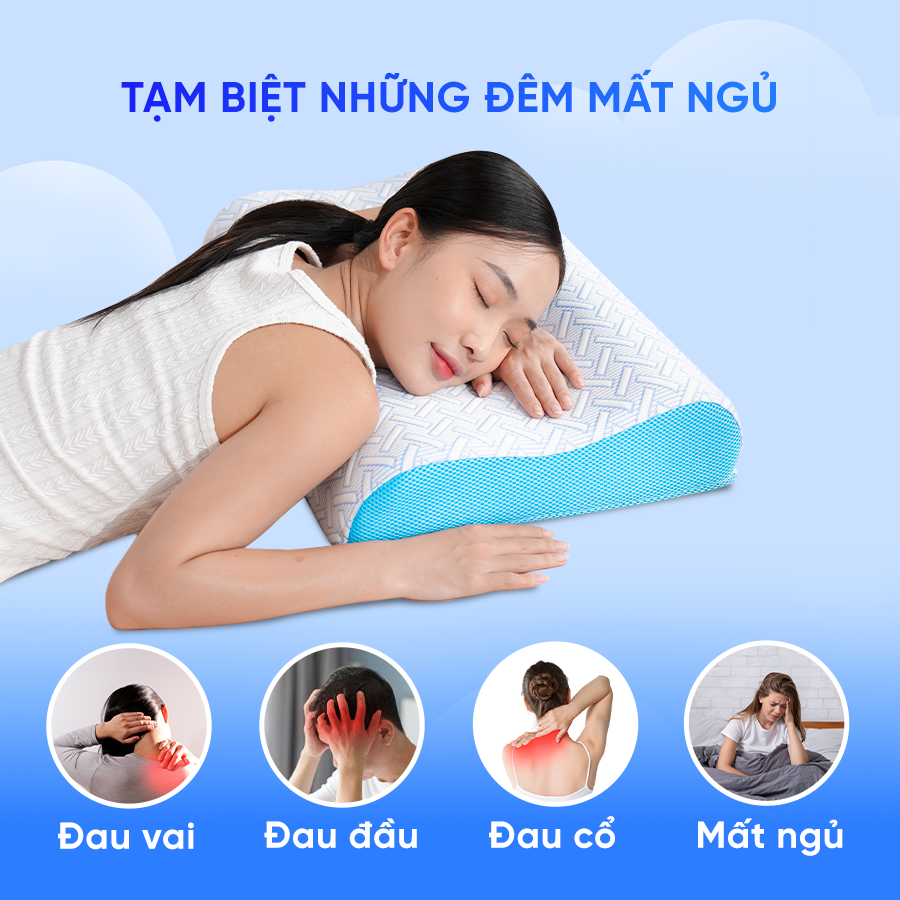 Gối Comfy phù hợp với người đau cổ