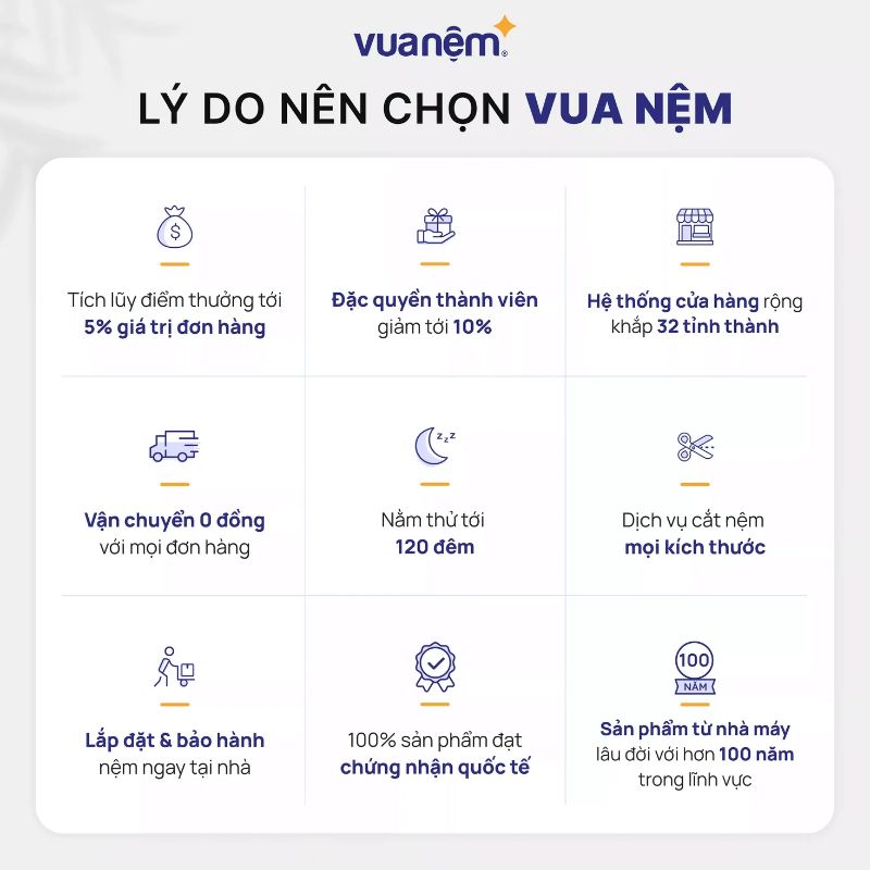 Lý do nên chọn Vua Nệm