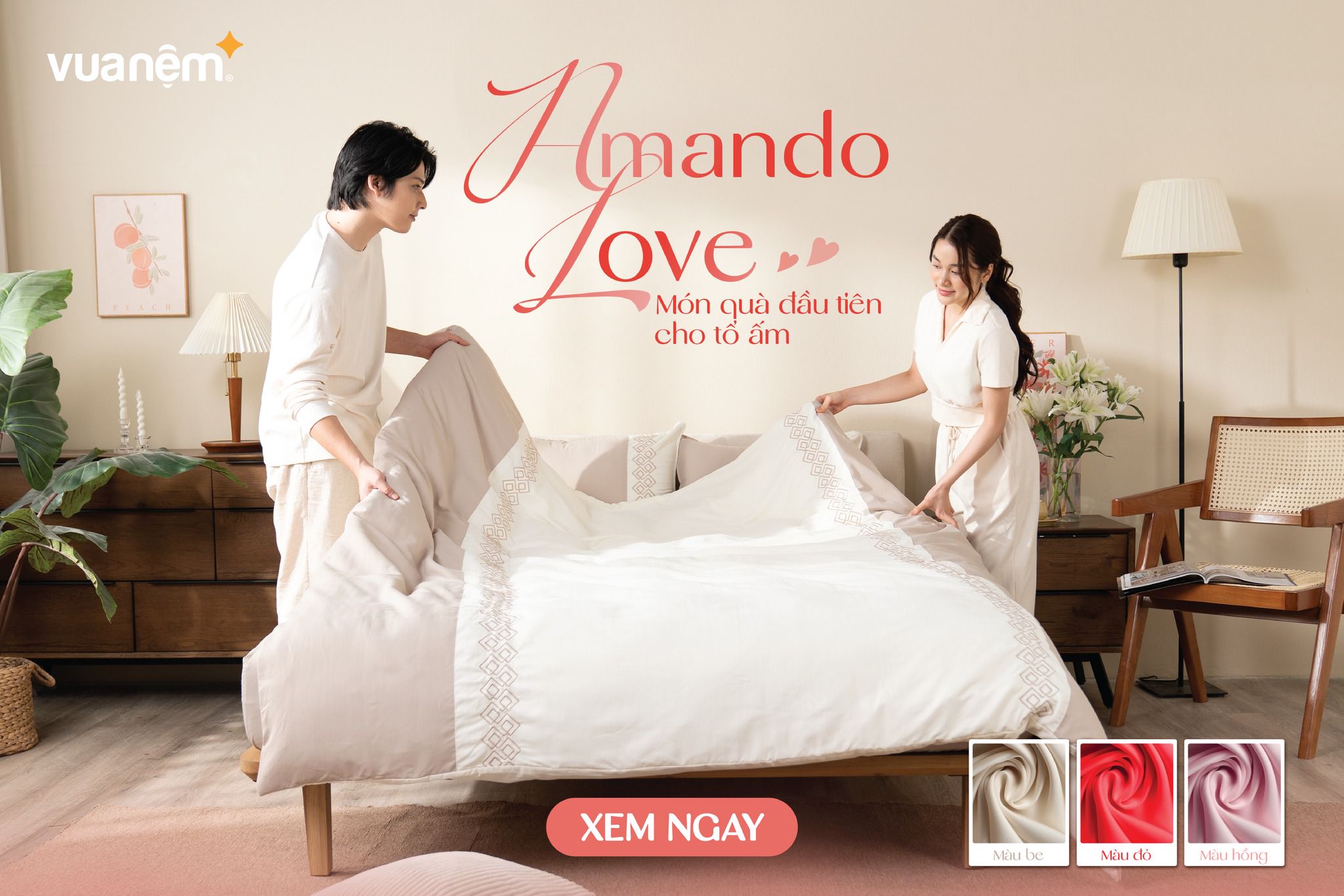 chăn ga Amando Love