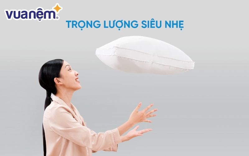 Gối lông Vũ Doona Sandwich có trọng lượng siêu nhẹ