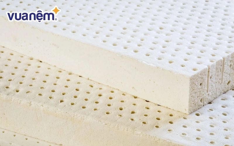 Nệm cao su tự nhiên được làm từ 100% mủ cao su tự nhiên