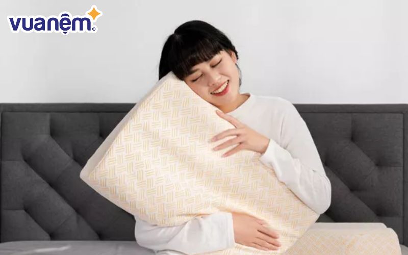 Gối cao su Kim Cương lượn sóng B