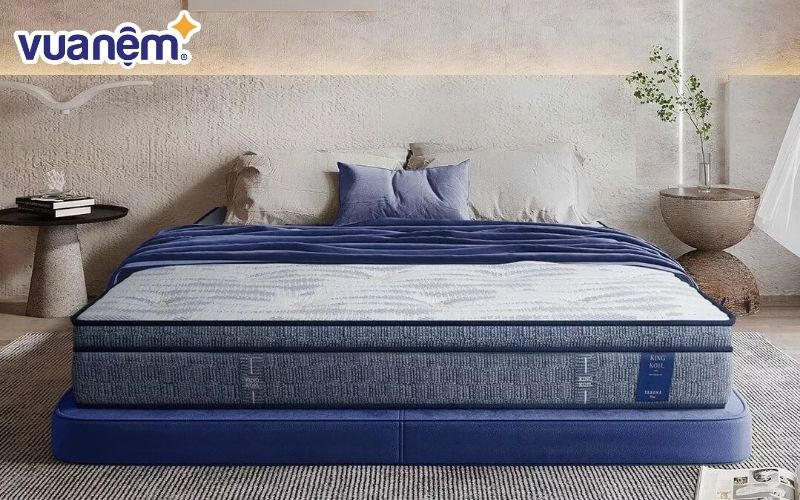 Nệm lò xo King Koil Serene Plus lông cừu gấp 3