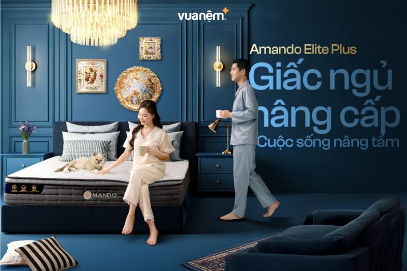 Nệm lò xo Amando phong cách châu Âu