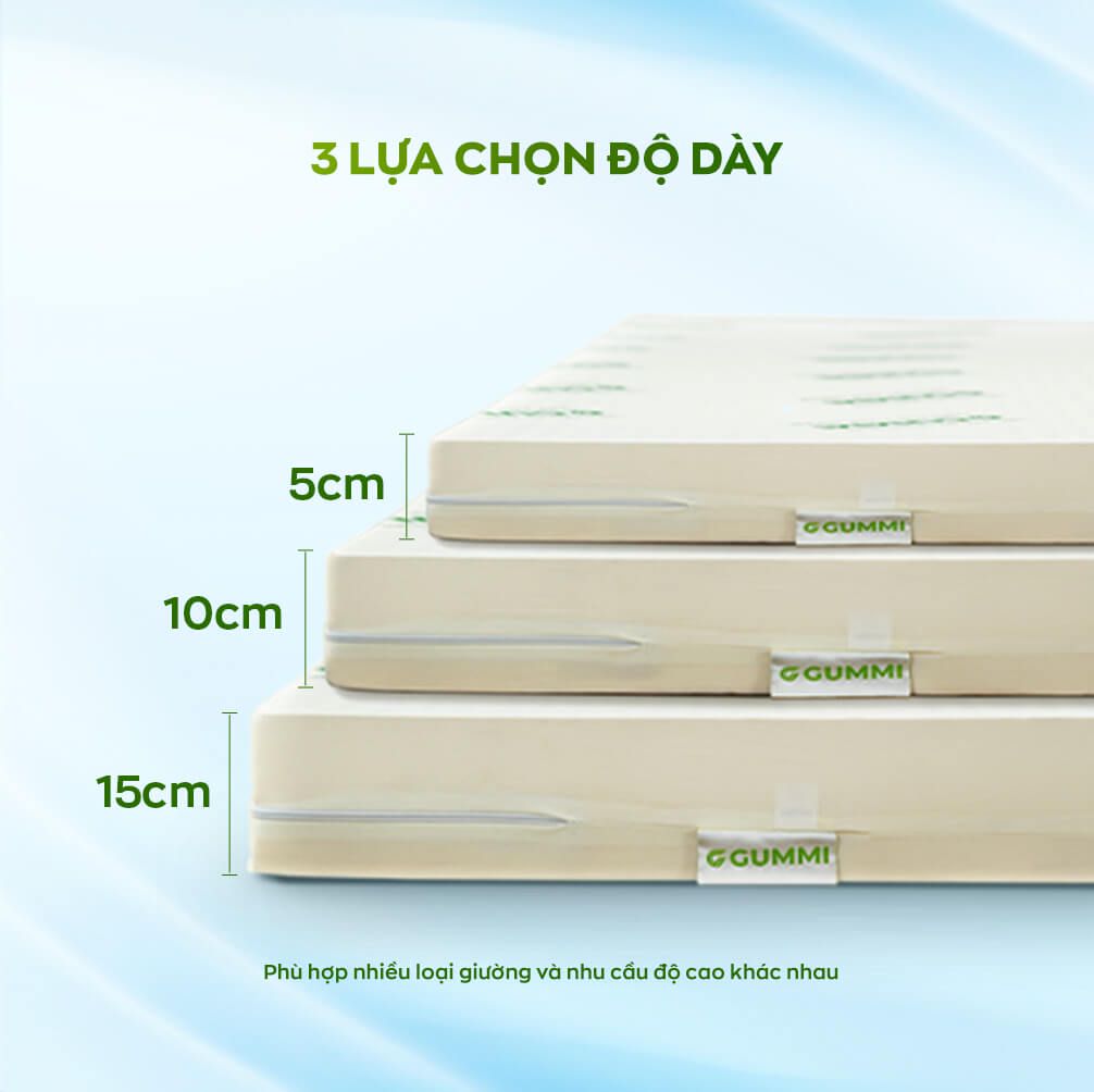 Các độ dày phổ biến hiện nay
