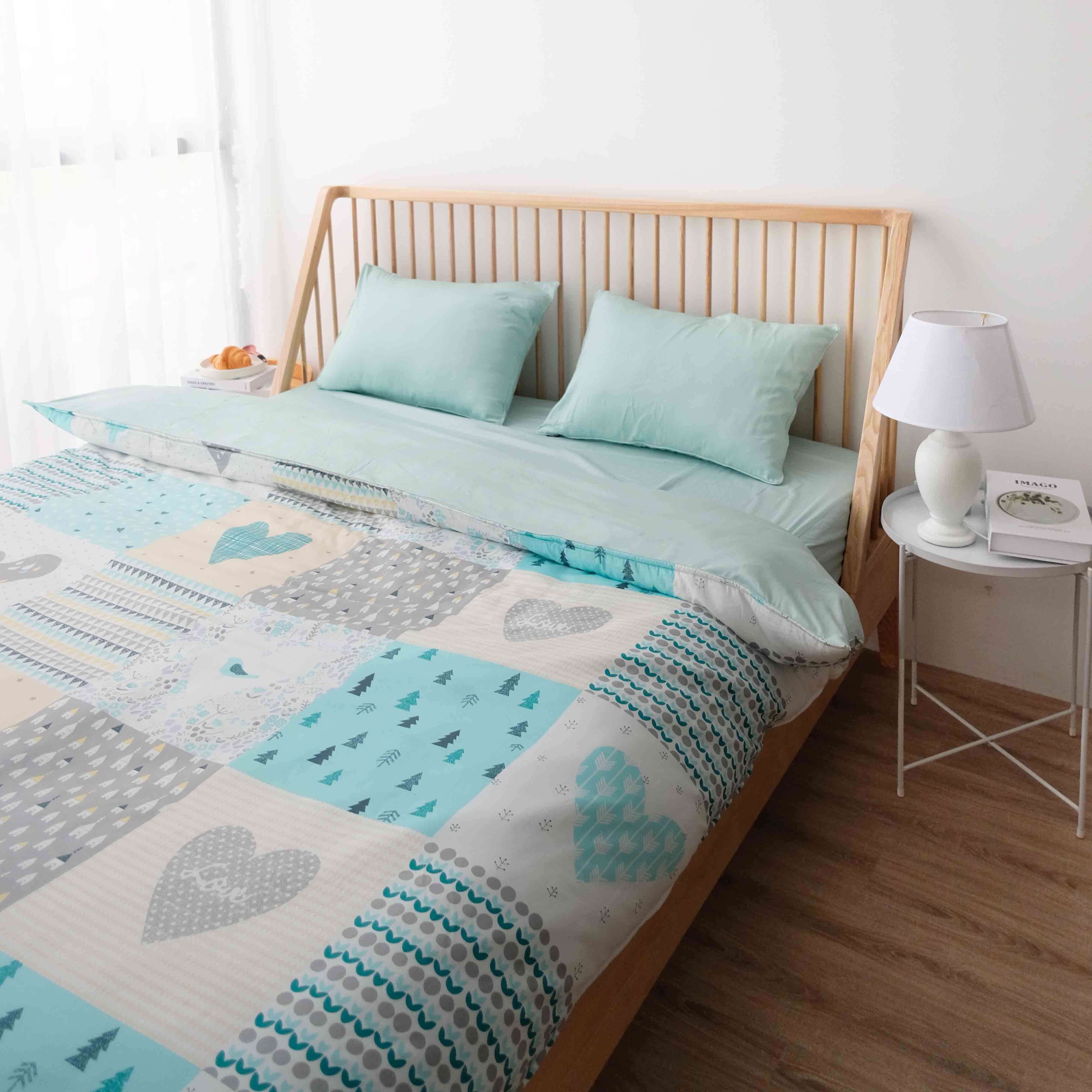Vỏ chăn chần Amando Dream cotton họa tiết