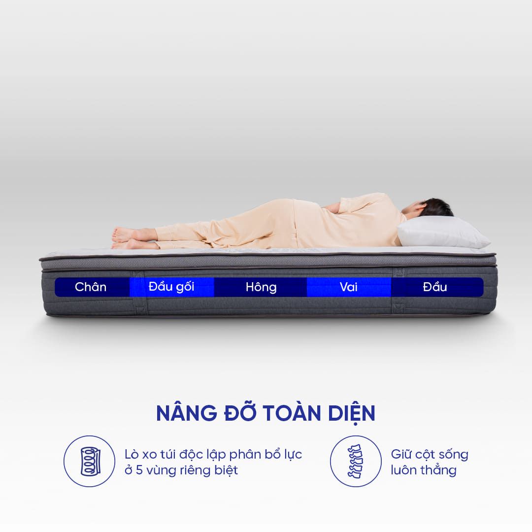 Nệm Amando nâng đỡ toàn diện