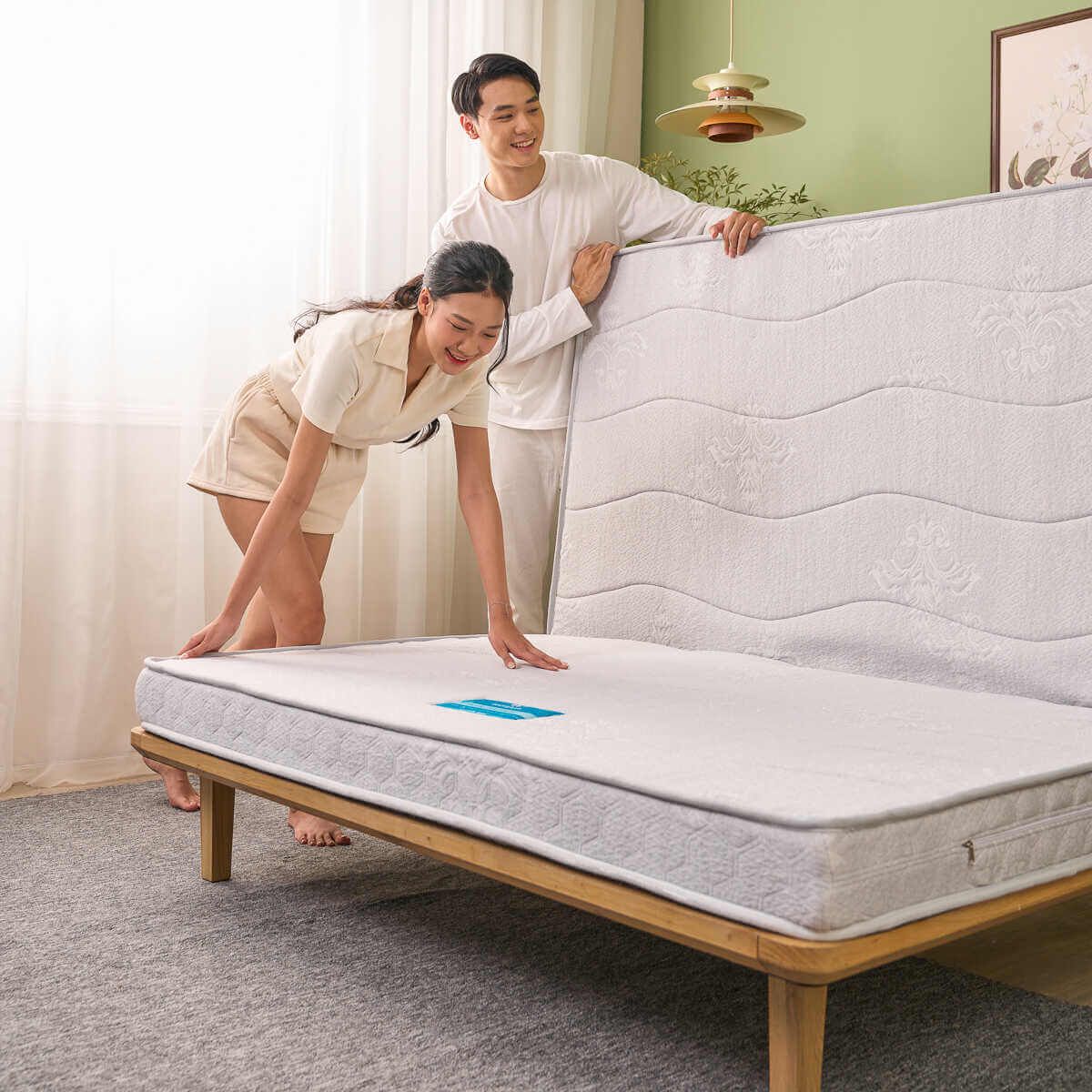 2m x 2m được đánh giá là kích thước rộng rãi phù hợp cho hai người nằm