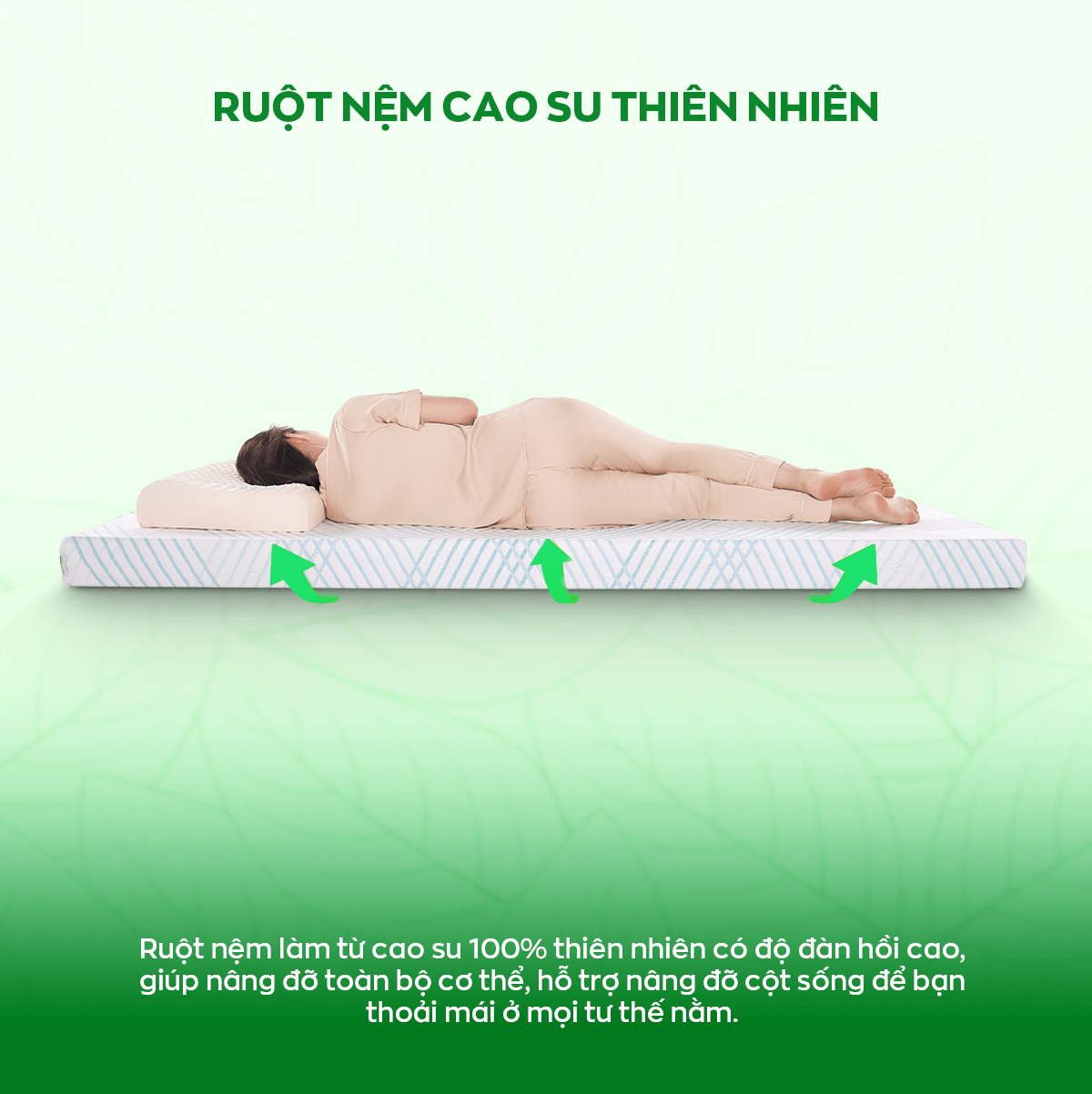 Nệm cao su sở hữu nhiều ưu điểm