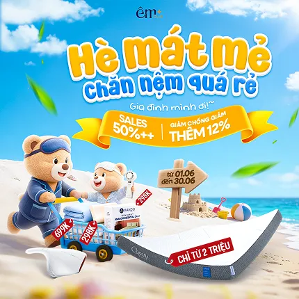 Hè mát mẻ - chăn nệm quá rẻ