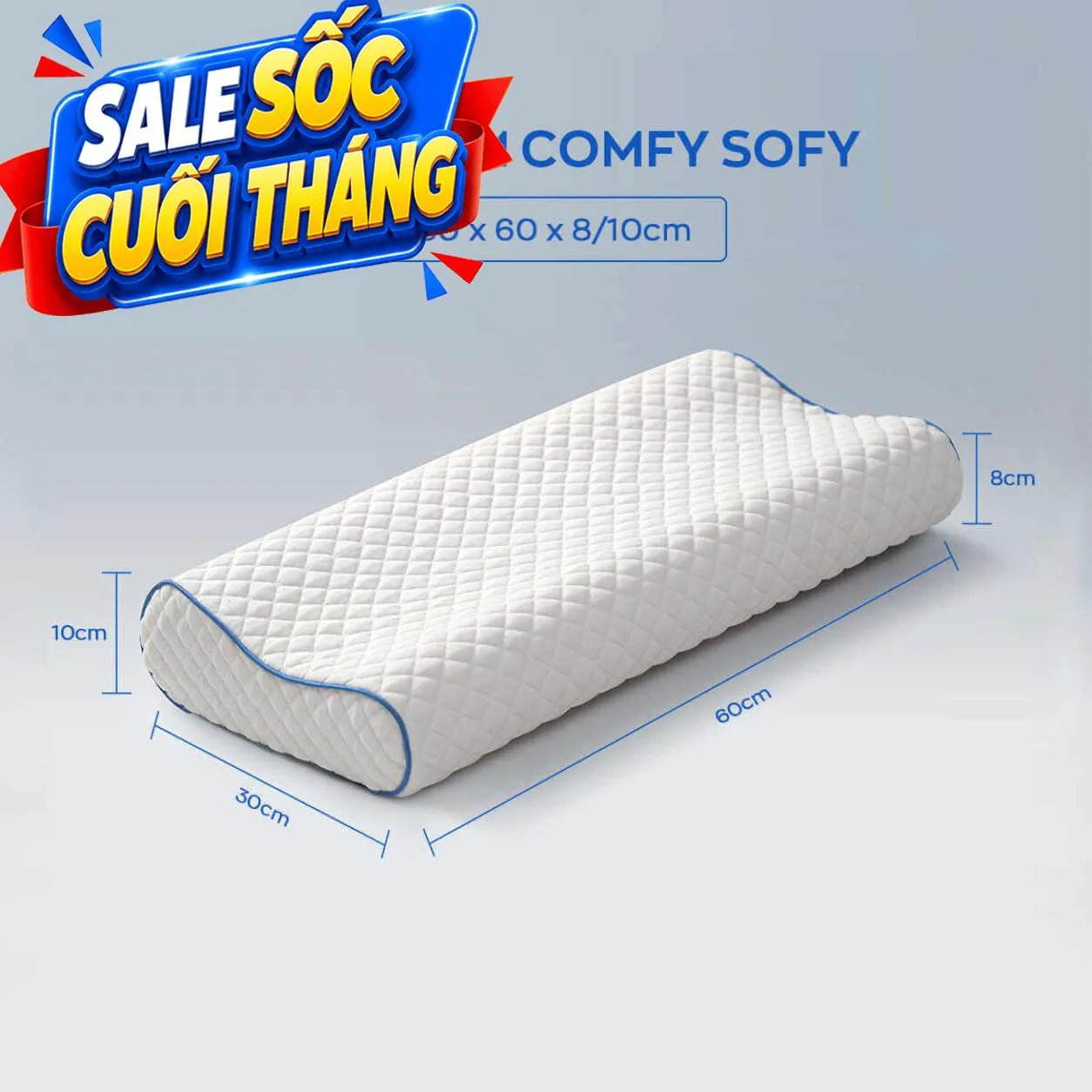 Gối foam Comfy Sofy công thái học