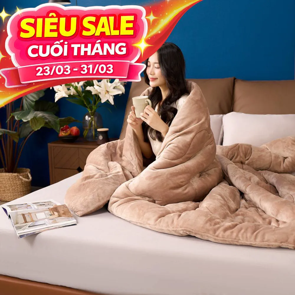 Chăn đông nhung tuyết giữ ấm Amando Warm Flannel (SS25)