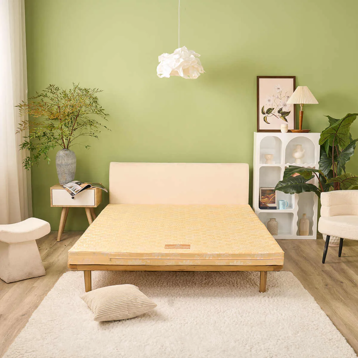 Nệm bông ép Wonjun Pure Carbon kháng khuẩn ưu việt dày 10cm gấp 2