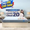 Nệm foam Comfy Cloud 2.0 siêu đàn hồi dày 15cm