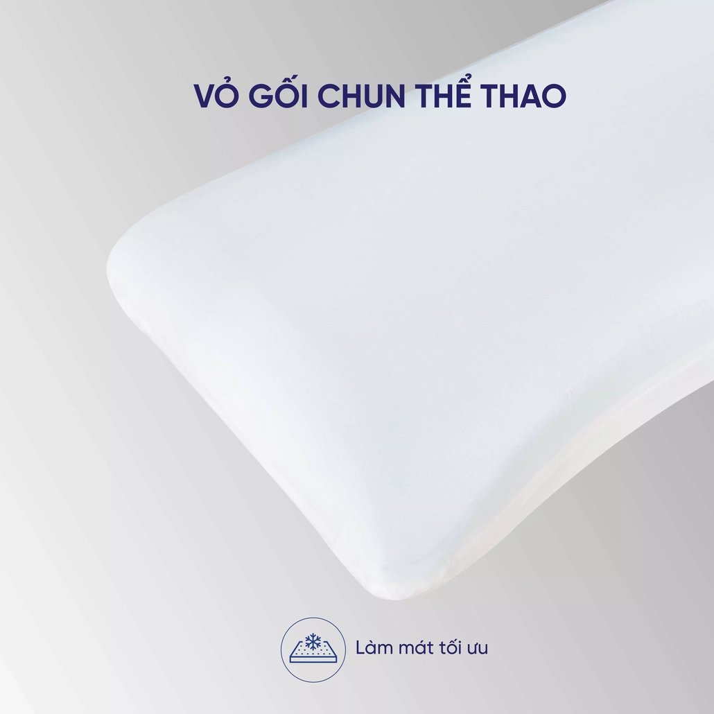 Gối bông Goodnight Poppy ngoại cỡ, êm ái, thoáng mát