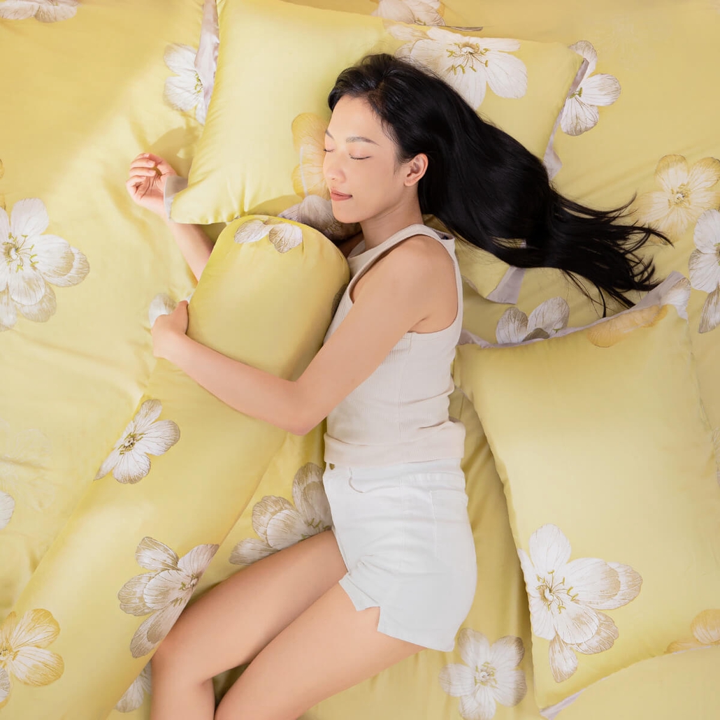Bộ ga chun Lụa tencel cao cấp Amando Bliss 4 chi tiết