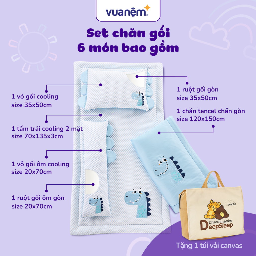 Kích thước bộ sản phẩm linh hoạt để mẹ lựa chọn cho bé yêu