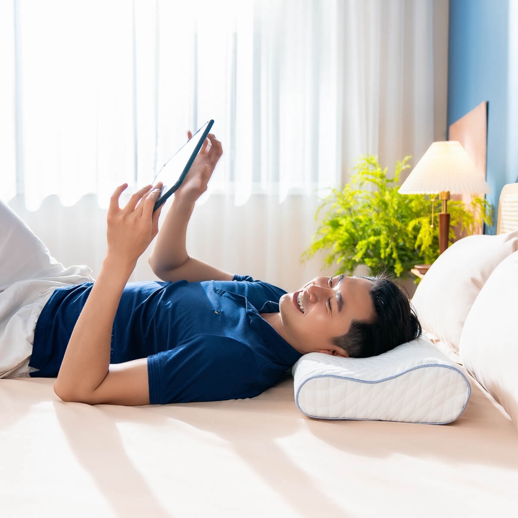 Gối foam lượn sóng nâng đỡ cổ vai gáy Goodnight Nori 1.0