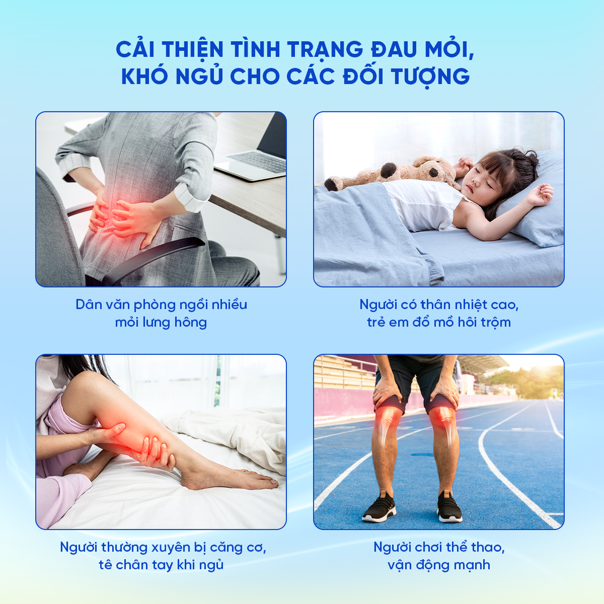Nệm foam icomfy Coolax êm ái, thông thoáng