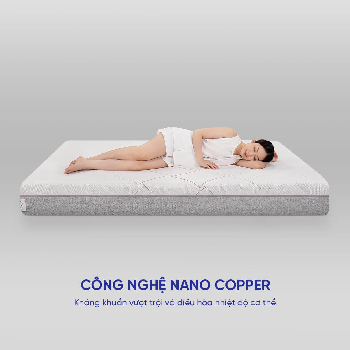NỆM FOAM CÔNG NGHỆ NANO COPPER LÀM MÁT, NÂNG ĐỠ CHUYÊN SÂU 5 VÙNG 