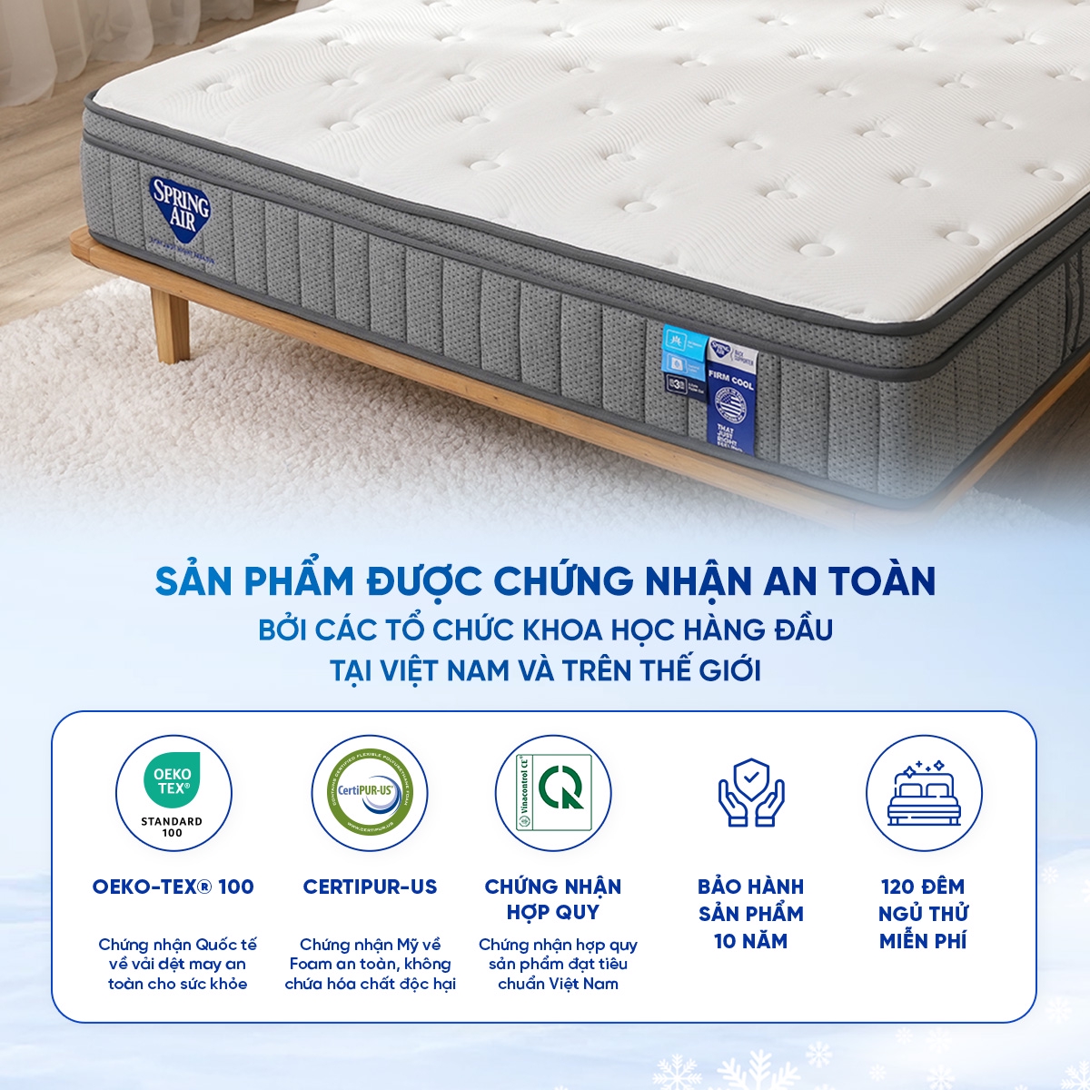 Spring Air - Tận hưởng giấc ngủ trên  những đám mây