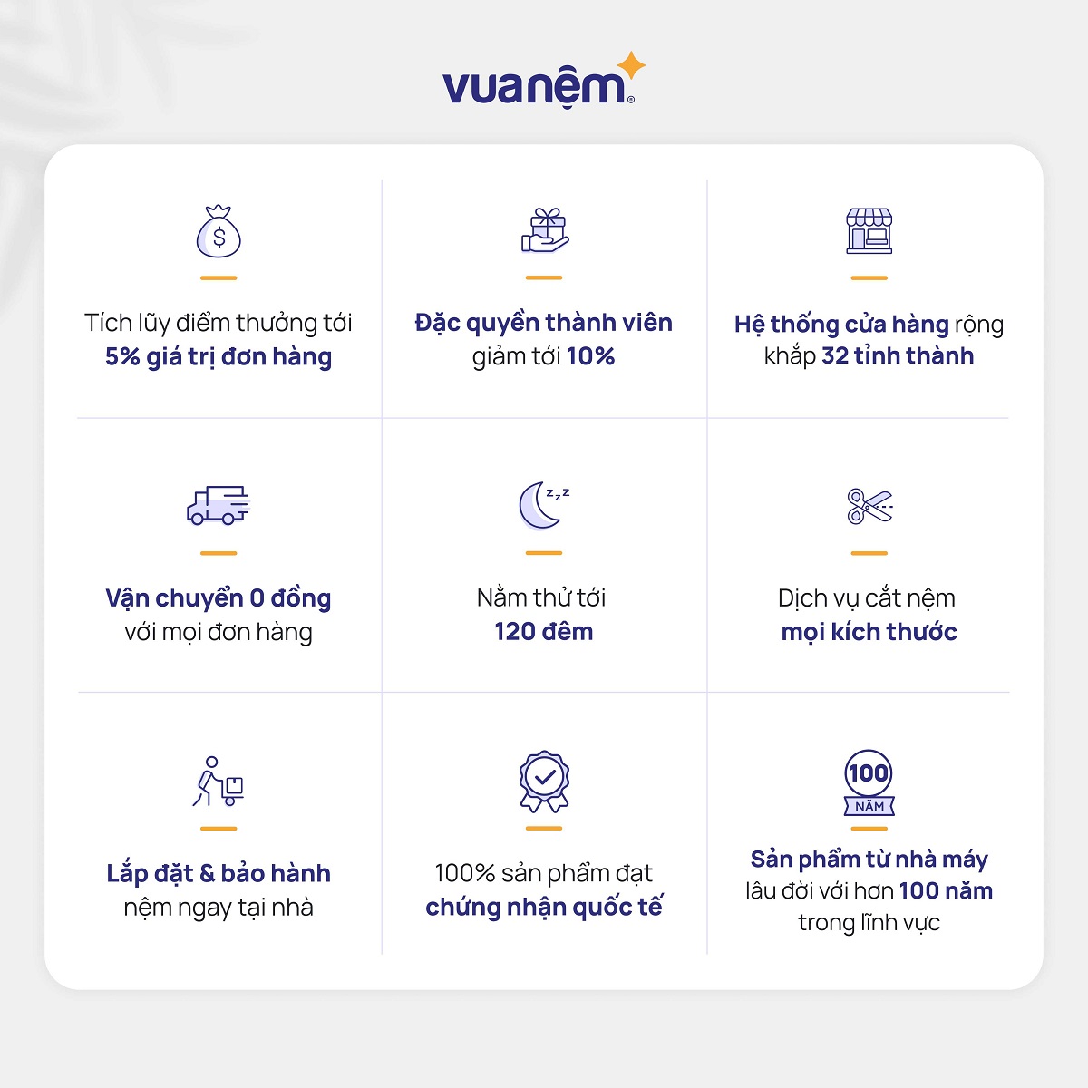 Lý do nên chọn vua nệm