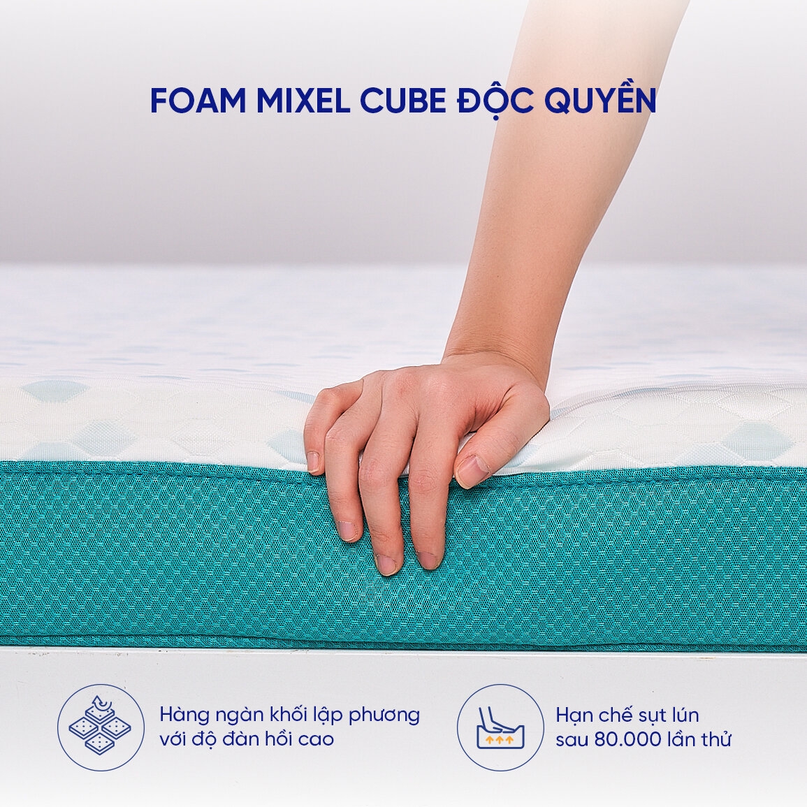 Nệm Nhật Bản Aeroflow Standard nâng đỡ cơ thể, thoáng khí, đàn hồi cao