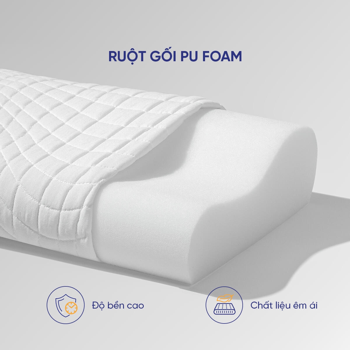Gối foam lượn sóng nâng đỡ cổ vai gáy Goodnight Nori 1.0