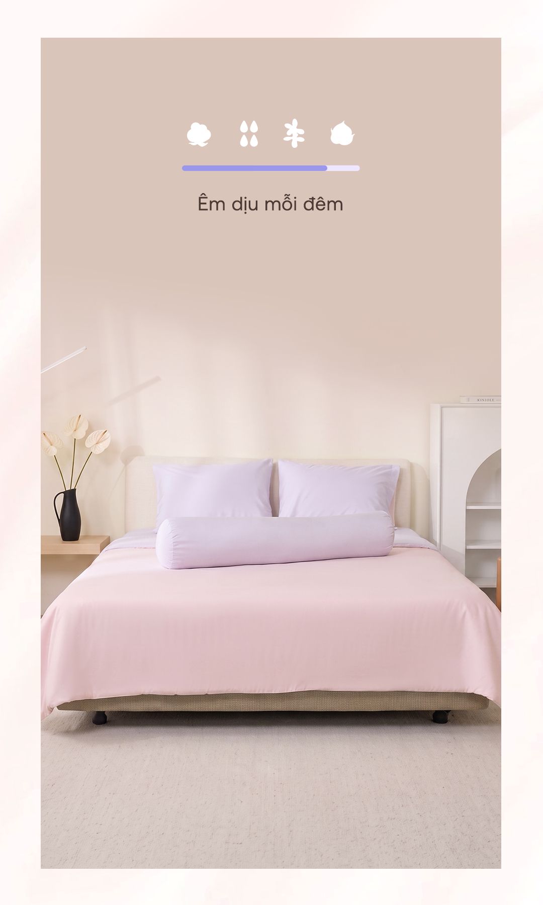 Bộ ga chun 4CT Amando Lyocell Standard 8