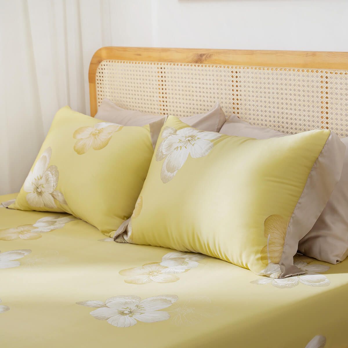 Bộ ga chun Lụa tencel cao cấp Amando Bliss 4 chi tiết