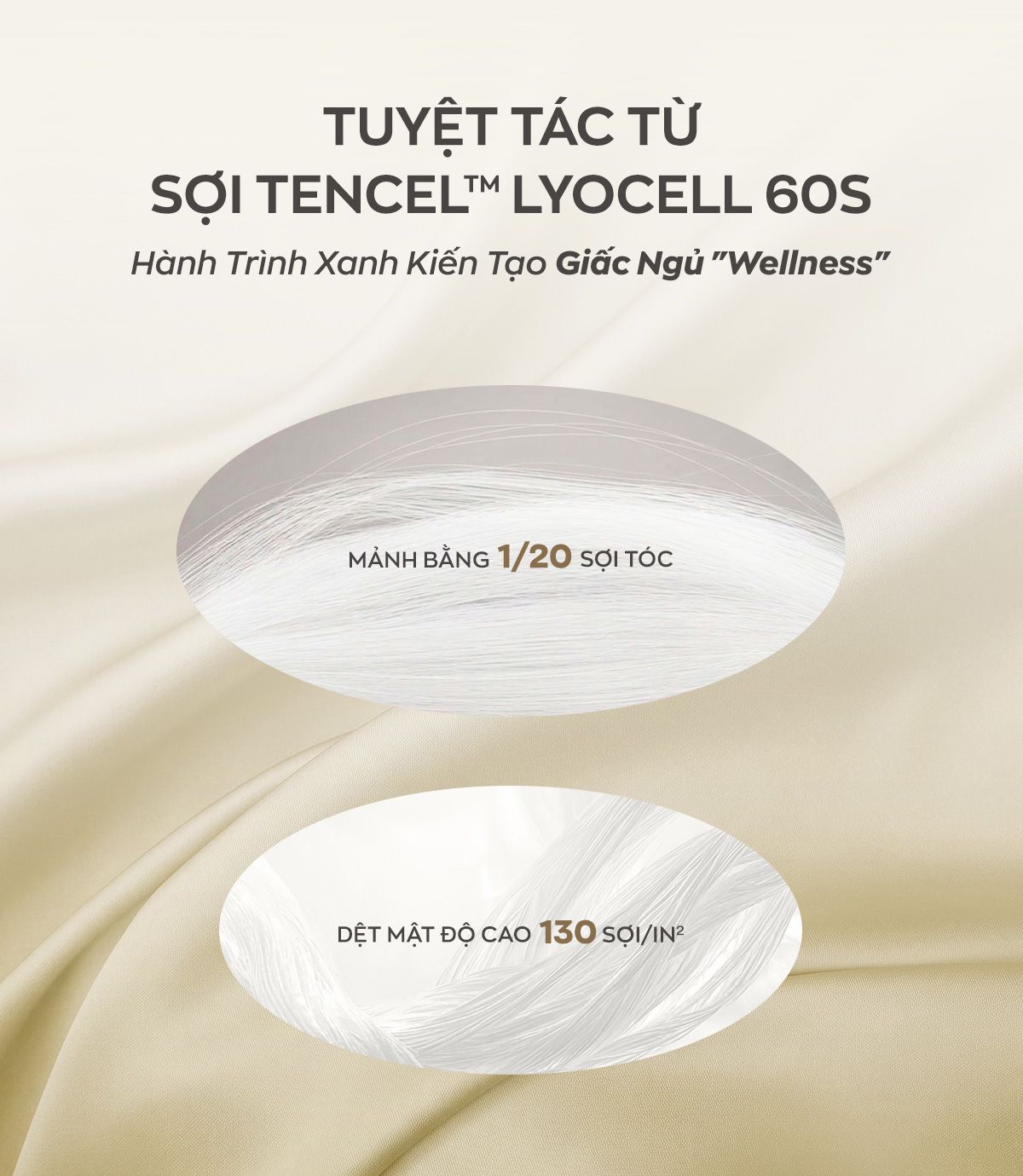 Vỏ gối nằm Amando Wellness Tencel Luxe 3
