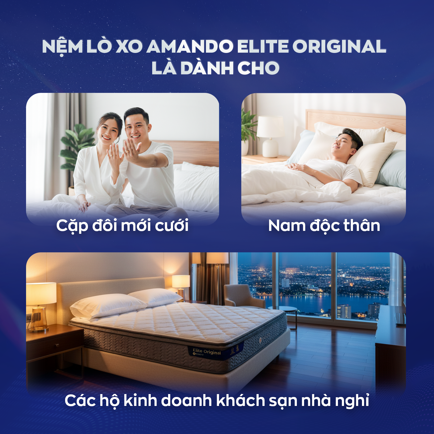 Đối tượng phù hợp sử dụng nệm lò xo Amando Elite Original