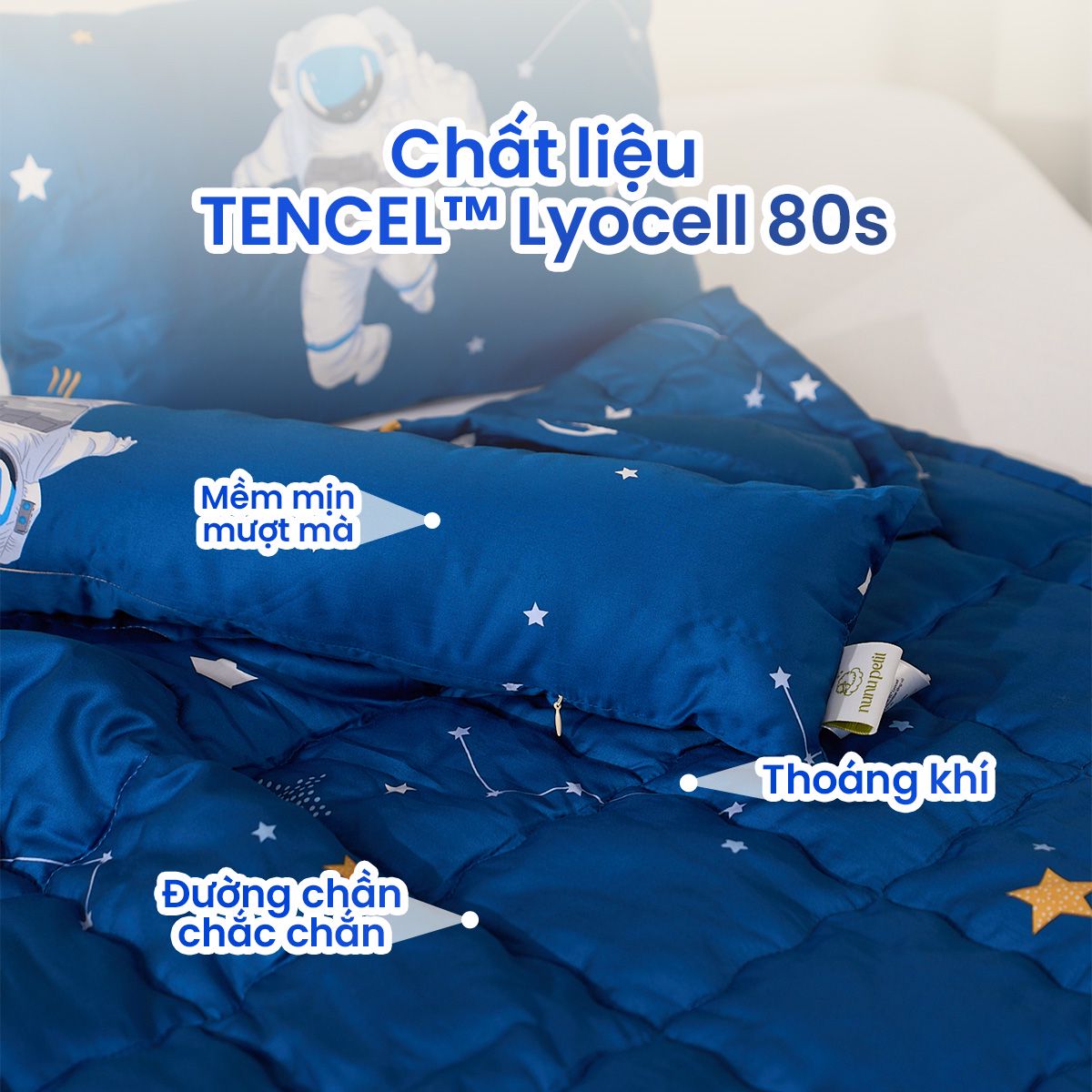 Chất liệu TENCEL Lyocell 80s mềm mịn và thoáng mát