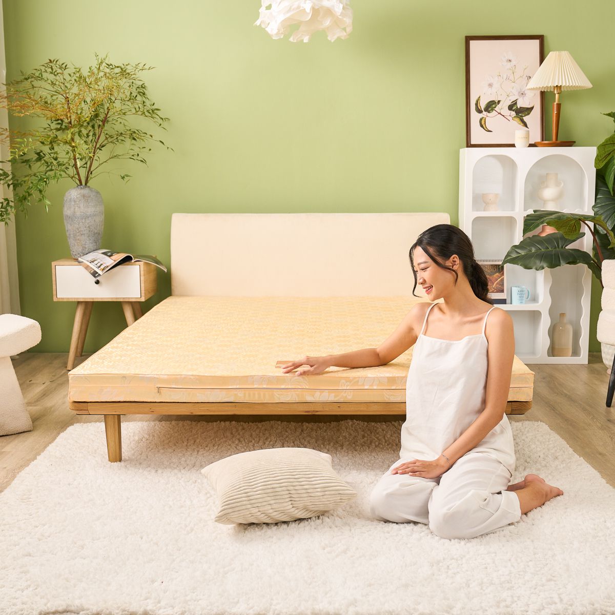 Nệm Bông ép Wonjun Pure Carbon 