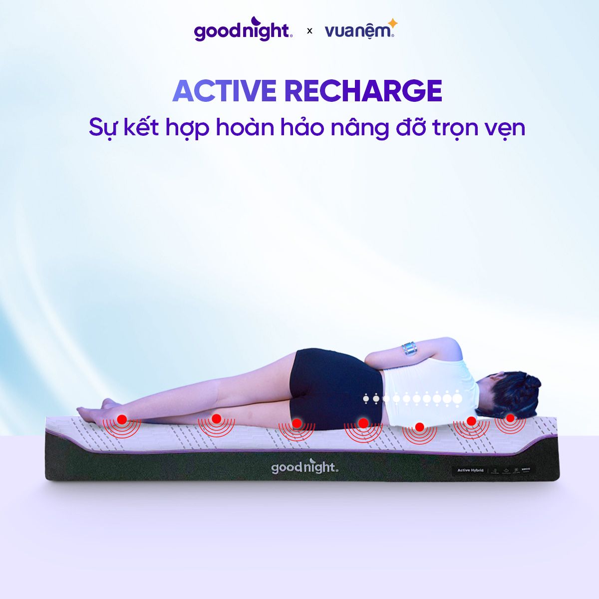 Công nghệ Active Recharge - Sự kết hợp hoàn hảo nâng đỡ trọn vẹn