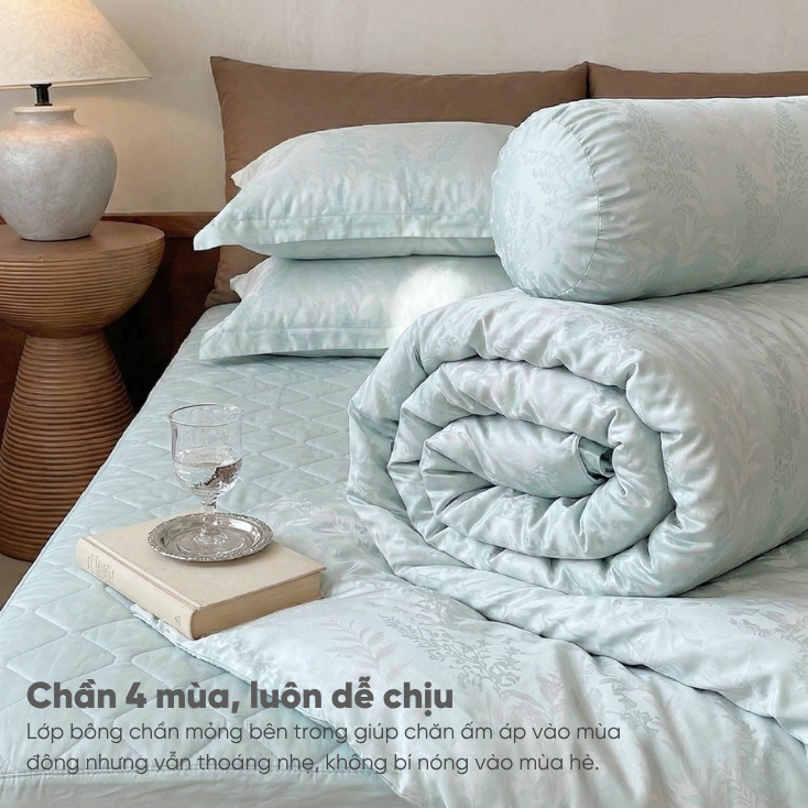 Vỏ chăn chần 4 mùa dễ chịu